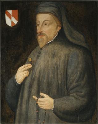Geoffrey Chaucer painting, 17th century