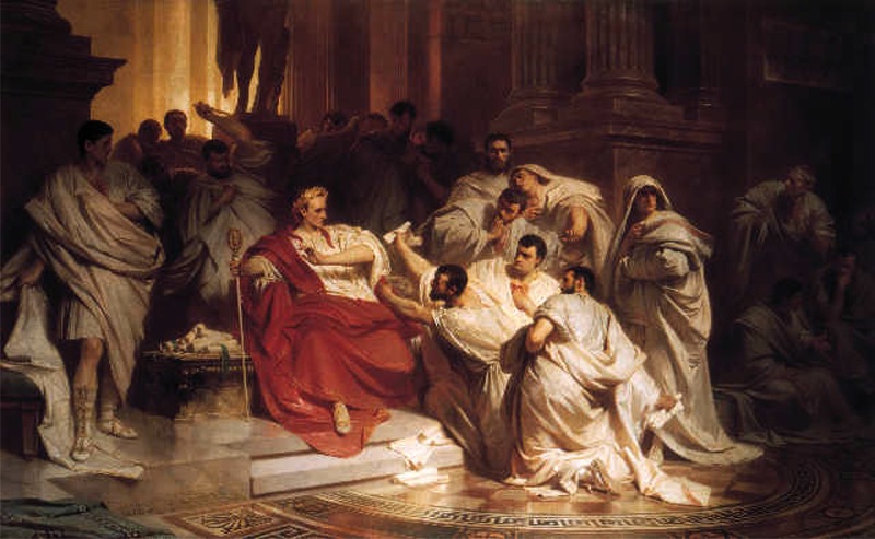 The Death of Caesar by Karl von Piloty