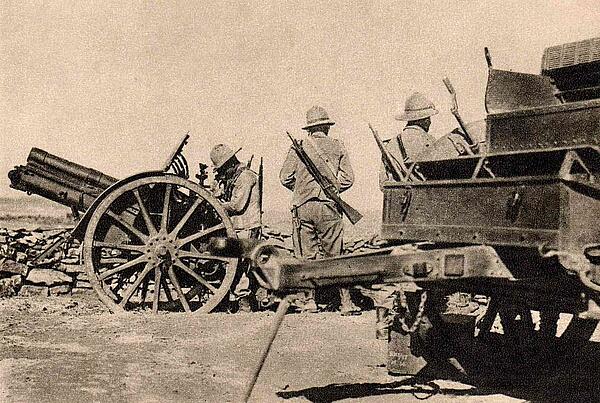 Italian artillery in Ethiopia in 1936