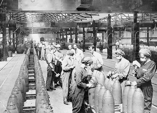 Women at work during the First World War