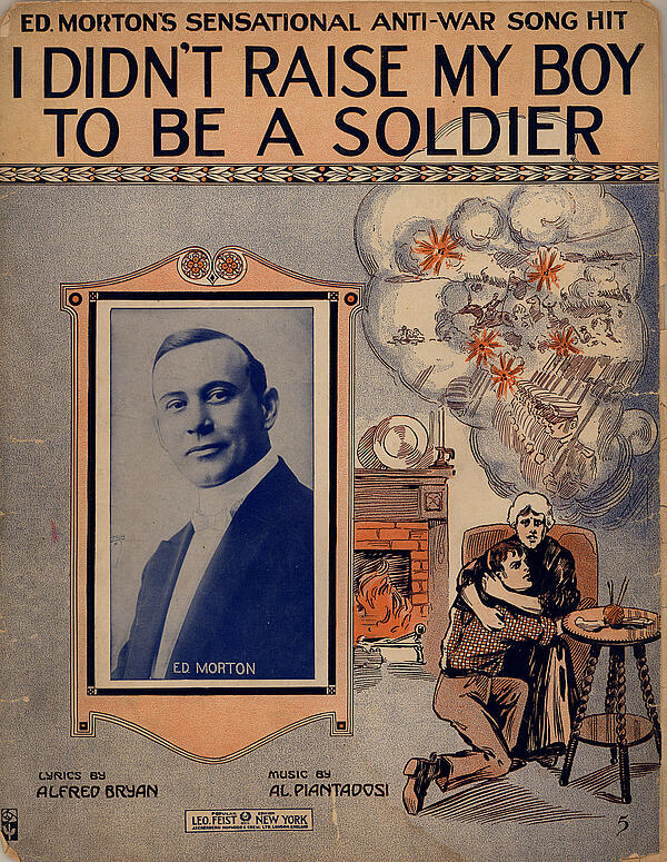 1915 Anti-War song poster