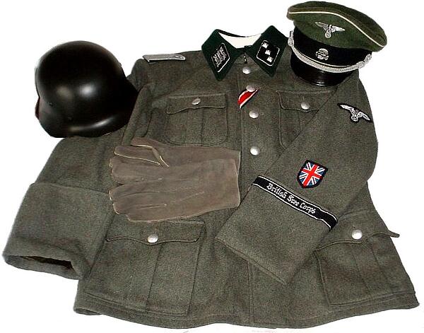 M36 British Free Corps Tunic With Hand And Headwear