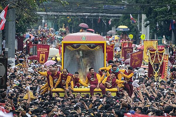 The procession of the Black Nazarene during the 2024 feast day