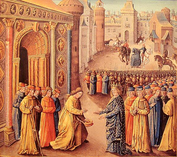 Raymond Of Poitiers Welcoming Louis VII in Antioch