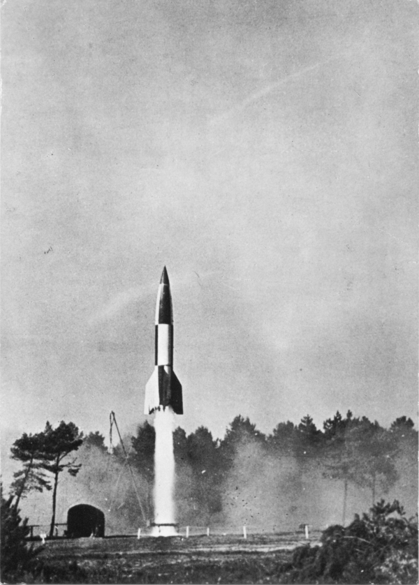 A German V-2 rocket