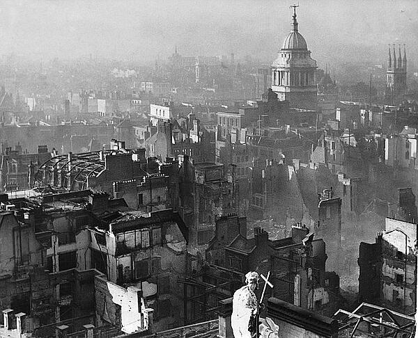 View from St Paul's Cathedral after the Blitz
