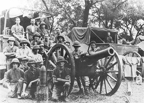 Howitzer and Crew East Africa WWI