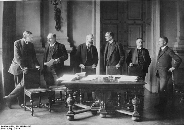 German delegates in Versailles