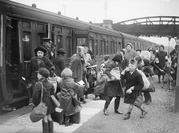 A Group of Children at Brent Station
