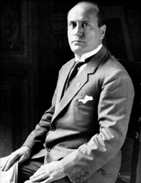 A Young Mussolini in his Early Years in Power